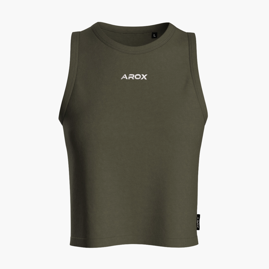 SportsTech women crop top (Ranger Green)