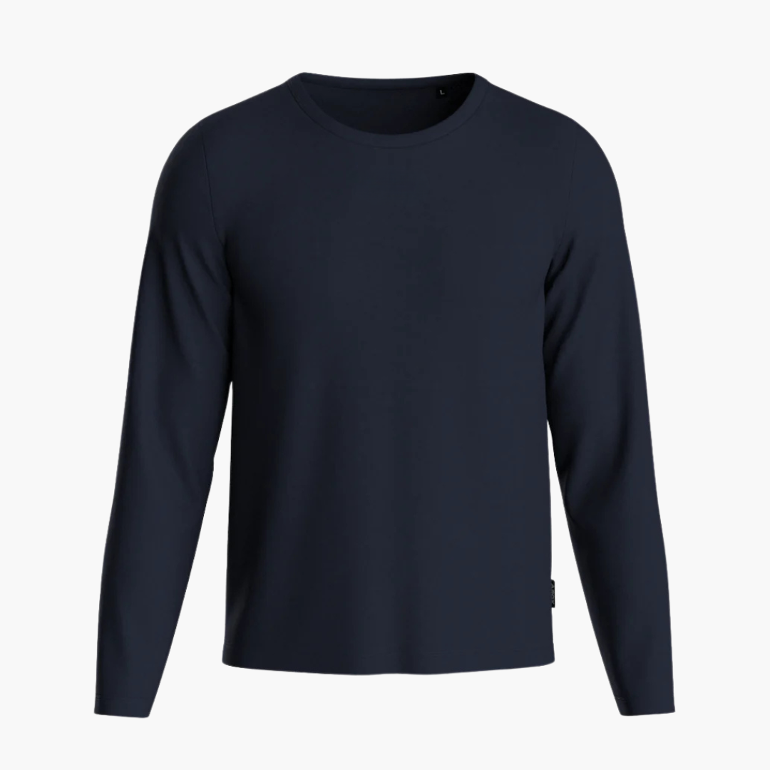 Regular sports langærmet t-shirt