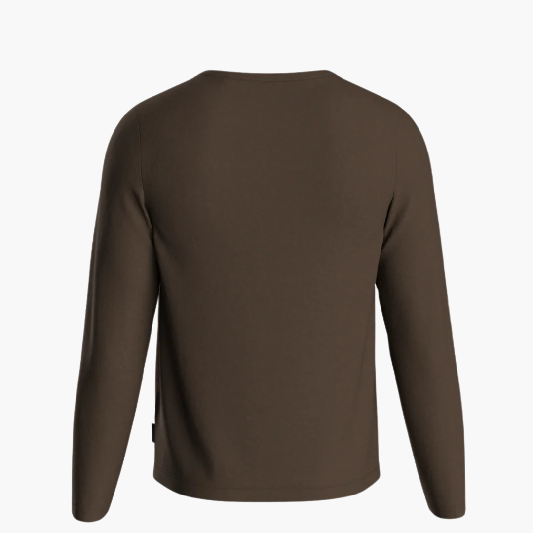 Regular sports langærmet t-shirt