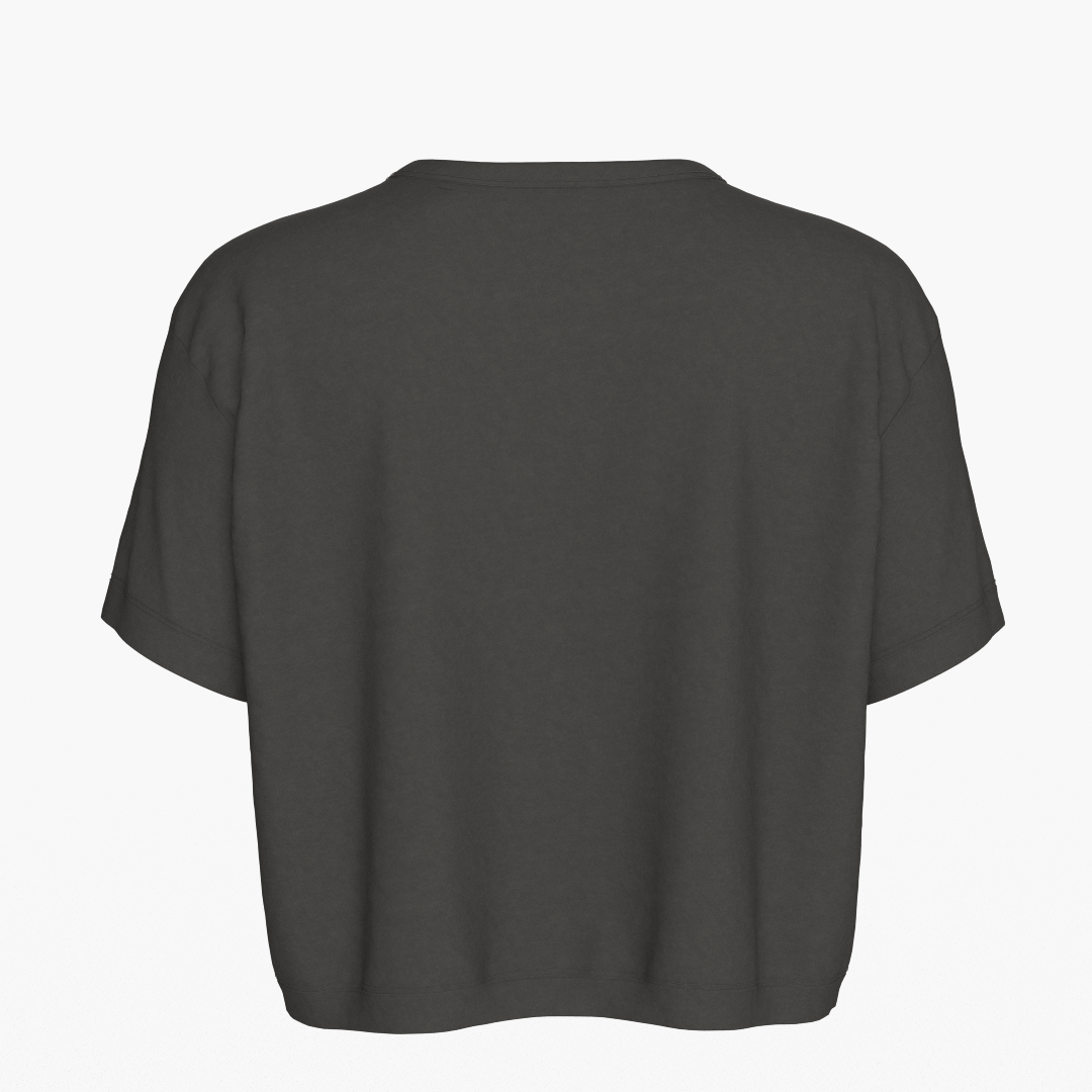 SportsTech kvinde box crop t-shirt grå