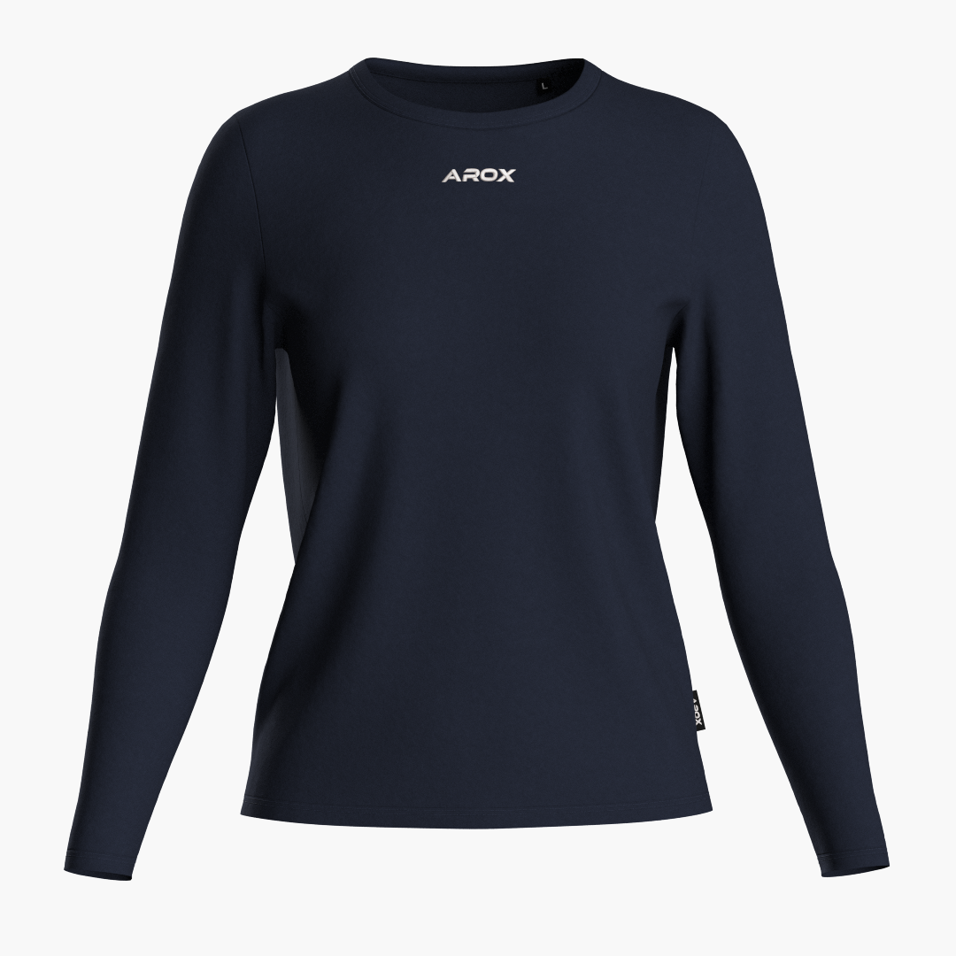 SportsTech kvinde lang ærmet navy blå