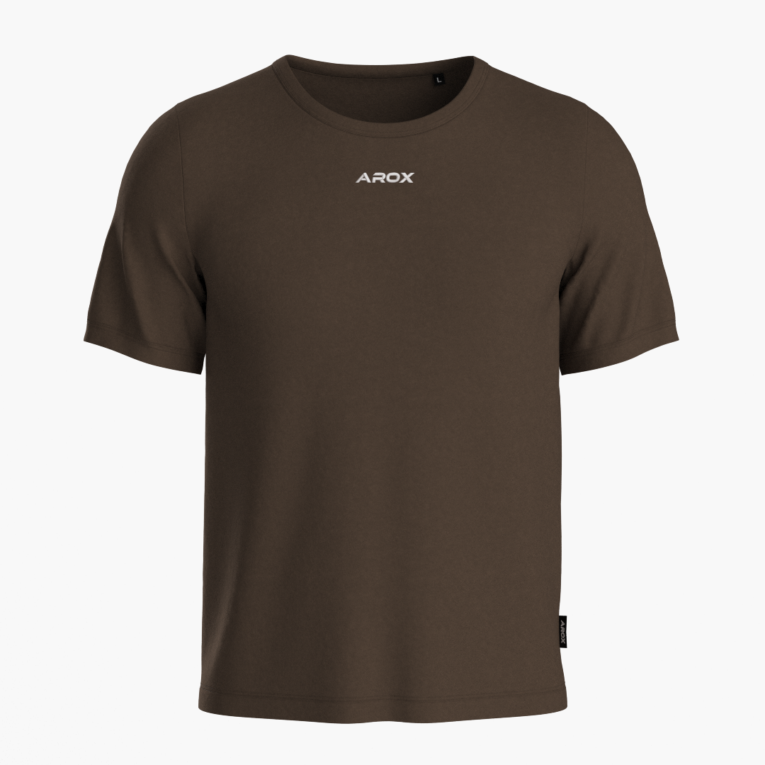 SportsTech unisex T-shirt mørkebrun