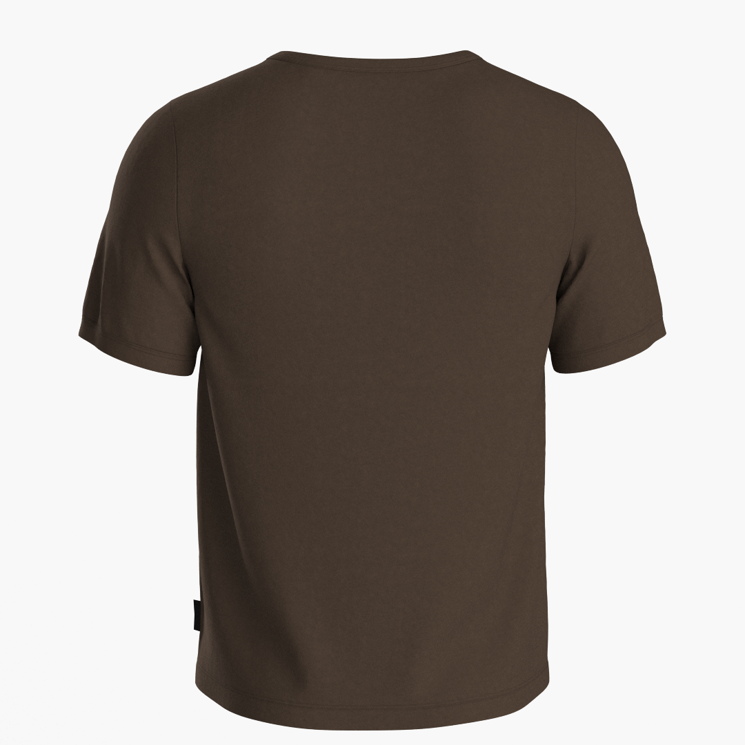 SportsTech unisex T-shirt mørkebrun