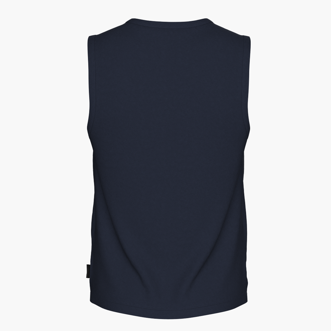 SportsTech herre no sleeve navy blå