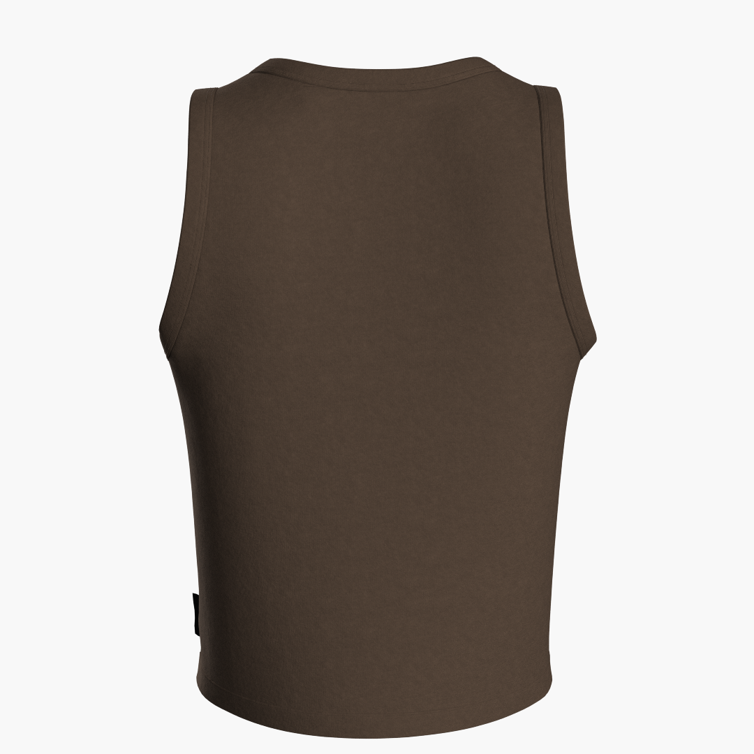 SportsTech kvinde top mørkebrun