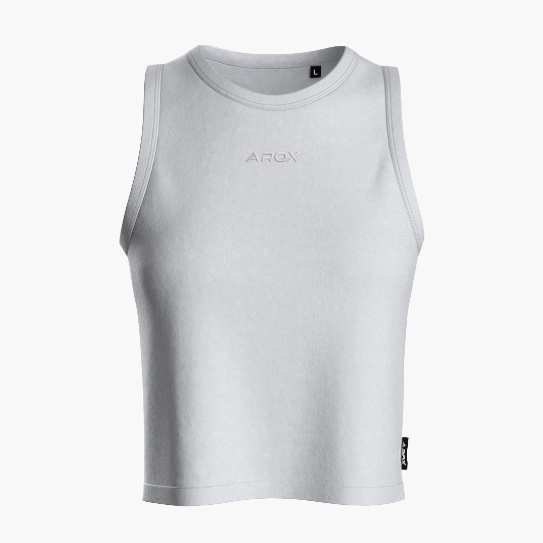 SportsTech women crop top (light grey)