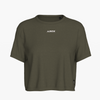 SportsTech Womens box crop t-shirt (Ranger green)