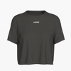 SportsTech Womens box crop t-shirt (Dark grey)