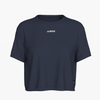 SportsTech Womens box crop t-shirt (Navy blue)